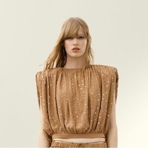 Beautiful Rhinestone-embellished Top